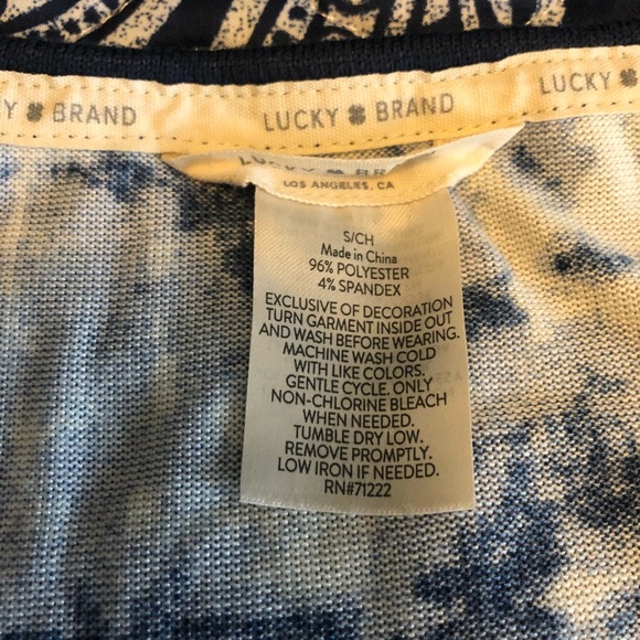 Lucky Brand Small Cozy blue tie dyed color tank top💙 - Picture 4 of 8